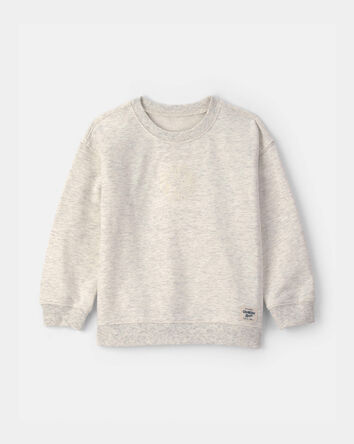 Tout-petit - Chandail en jersey bouclette &agrave; logo OshKosh - Gris, 