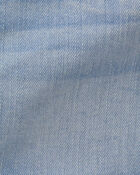 Toddler Girl Eyelet Trim Denim Shorts - Light Wash, image 3 of 4 slides
