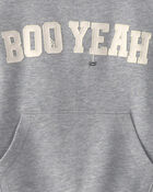 B&eacute;b&eacute; gar&ccedil;on - Ensemble 2 pi&egrave;ces chandail et pantalon en jersey bouclette &laquo;Boo Yeah&raquo; d&rsquo;Halloween - Gris/Noir, image 4 sur 5 diapositives