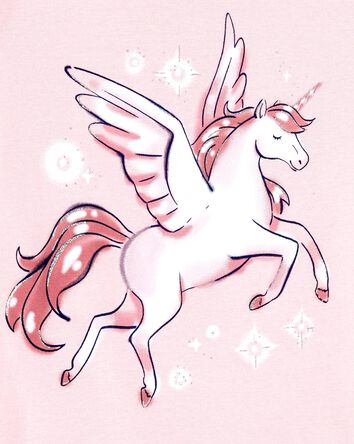 Kid 4-Piece Unicorn Cotton Pyjamas, 