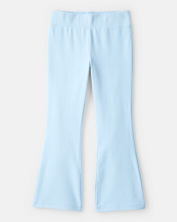 Filles - Pantalon &eacute;vas&eacute; en micromolleton - Bleu, 