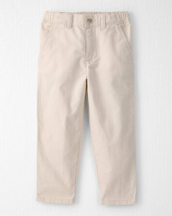 Toddler Boy Linen Pants Made with Organic Cotton, 