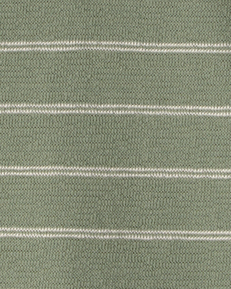 B&eacute;b&eacute; gar&ccedil;on - Polo Uniform Rayures - Vert olive, image 2 sur 2 diapositives