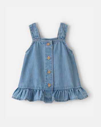 Baby Girl Chambray Tank Top, 