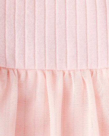 Bébé fille - Ensemble 2 pièces pantalon et cache-couche à tutu côtelé, 