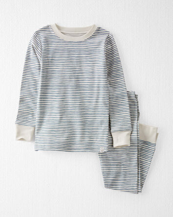 Toddler Organic Cotton Pyjamas Set in Stripes, 