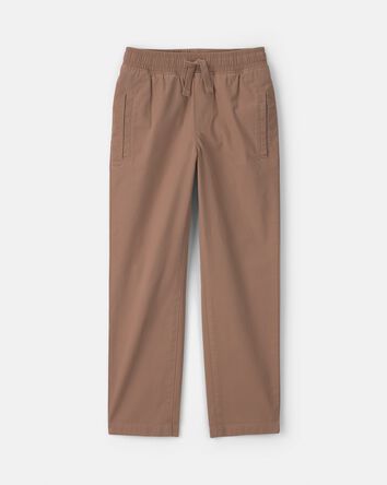 Gar&ccedil;ons - Pantalon en serg&eacute; &agrave; enfiler - Brun, 