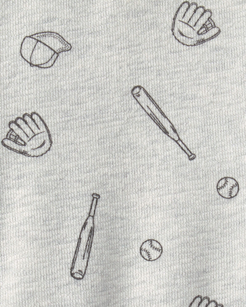B&eacute;b&eacute; gar&ccedil;on - Barboteuse &agrave; motif de sport - Gris, image 2 sur 2 diapositives
