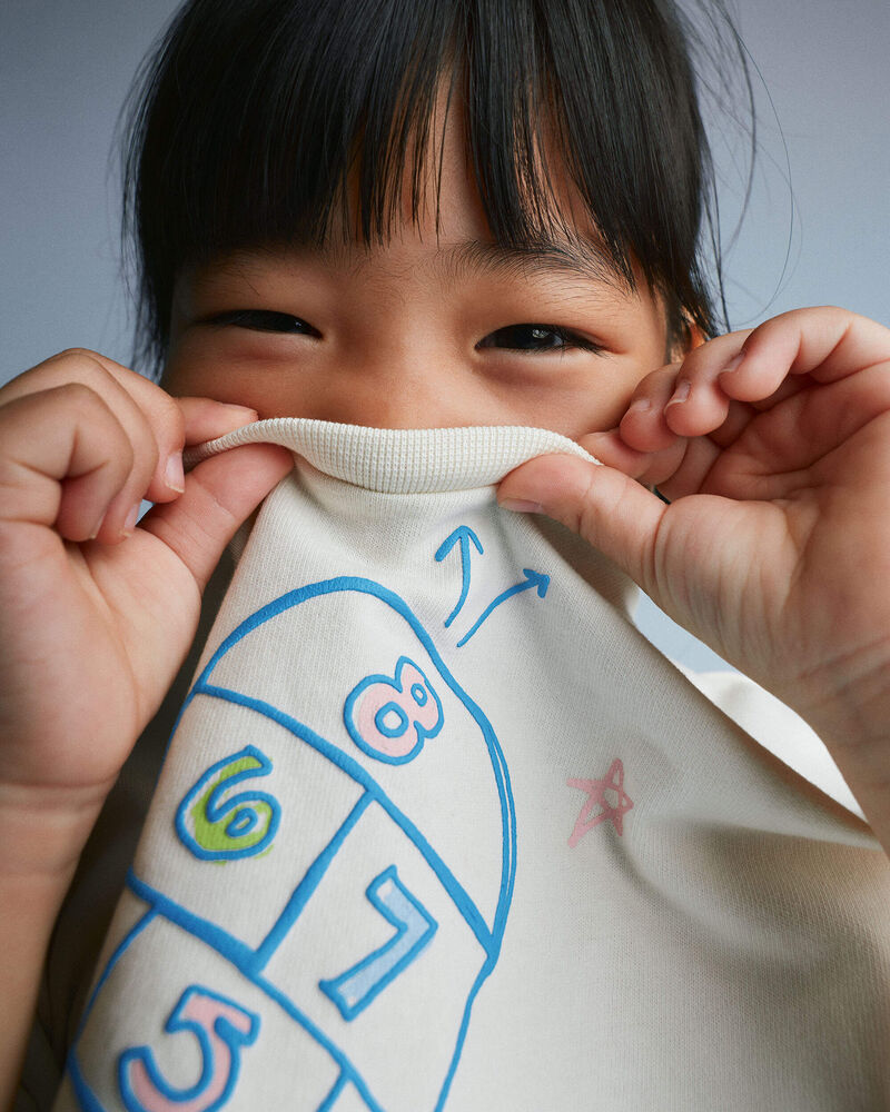 Tout-petit fille - Haut &agrave; imprim&eacute; de marelle &laquo;Field Day&raquo; - Cr&egrave;me, image 5 sur 6 diapositives
