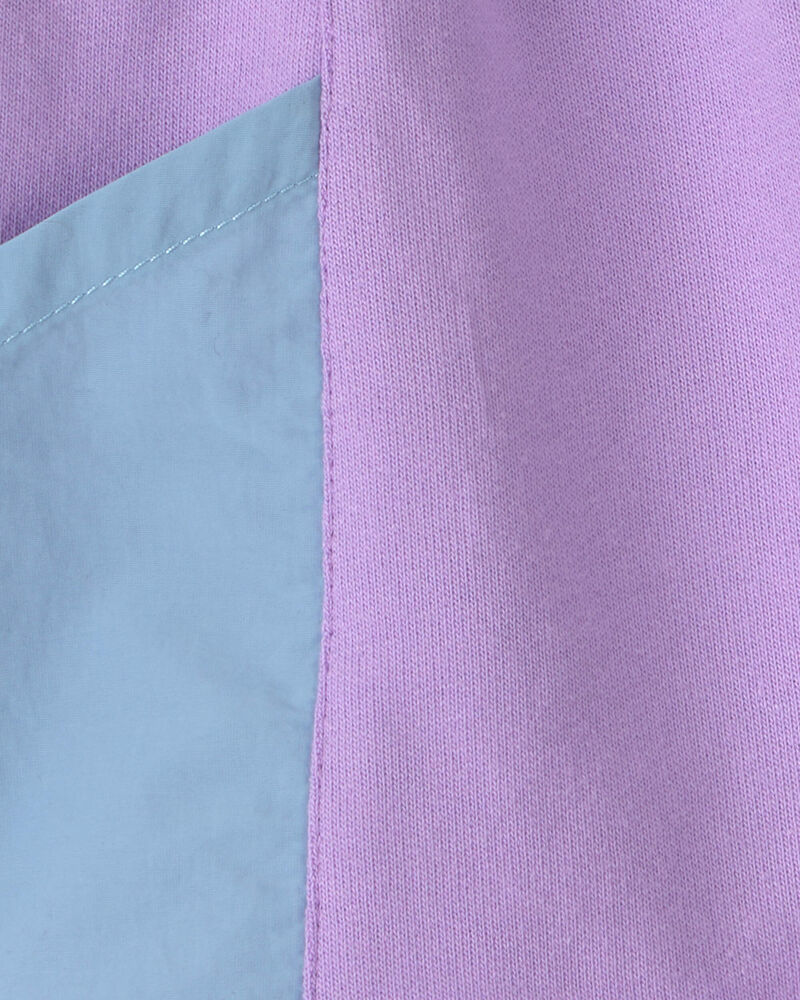 Tout-petit fille - Short en jersey bouclette - Mauve/Bleu, image 5 sur 5 diapositives