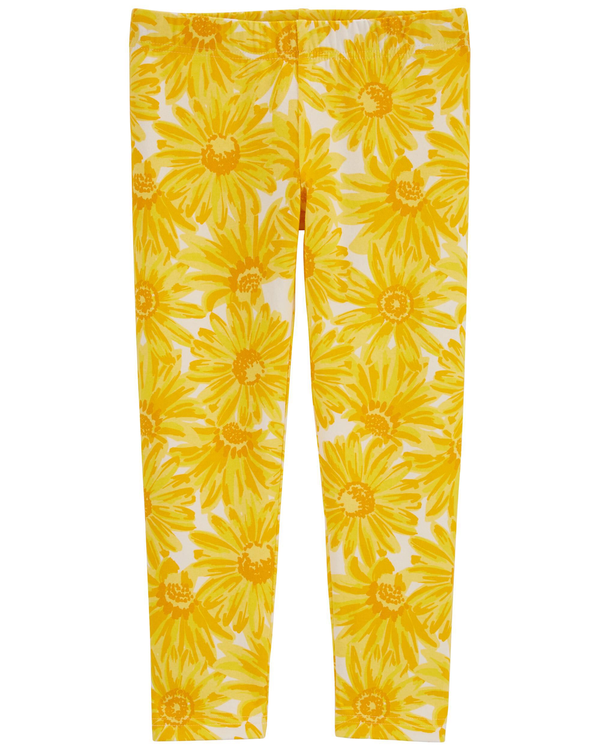 Yellow Flower Capri Leggings Carter s Oshkosh Canada