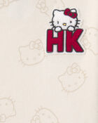 Toute-petite fille &ndash; Robe manches longues &agrave; motif c&oelig;ur Hello Kitty&reg; &ndash; Cr&egrave;me, image 4 sur 4 diapositives