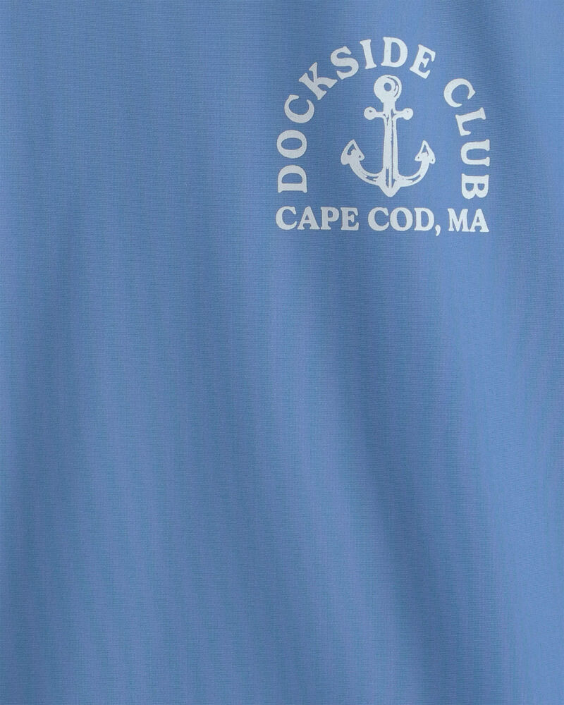 Boys Nautical Long-Sleeve Rashguard - Blue, image 3 of 4 slides