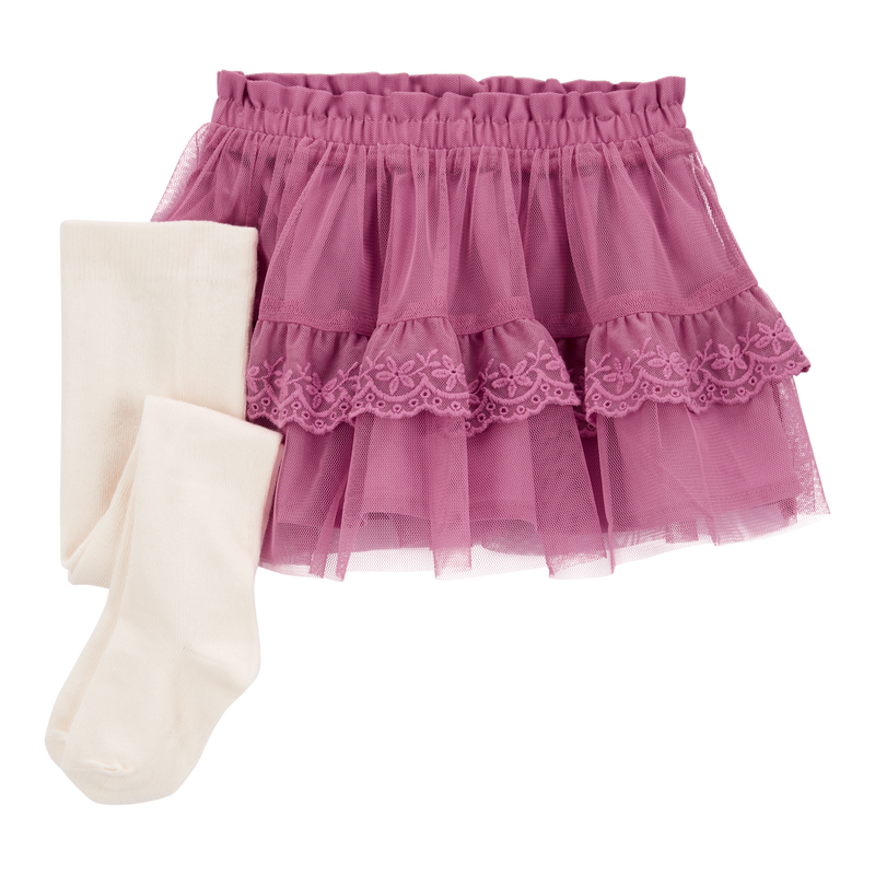 Purple Baby Tulle Ruffle Skort Set | Carter’s Oshkosh Canada