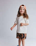 Toddler Relaxed Tee - Cream, image 4 of 5 slides