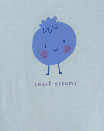 Toddler Girl 2-Piece Blueberry Sleeveless Pyjama Set - Blue, 