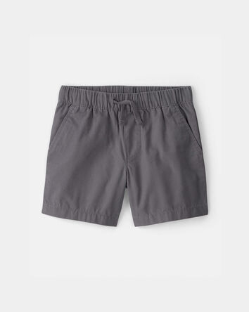 Toddler Boy Canvas Shorts - Grey, 