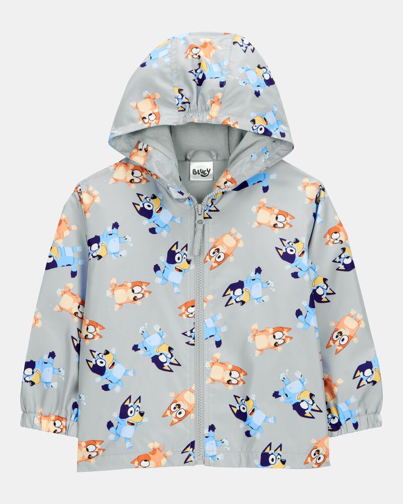 Toddler Bluey Windbreaker Jacket - Grey, image 1 of 3 slides
