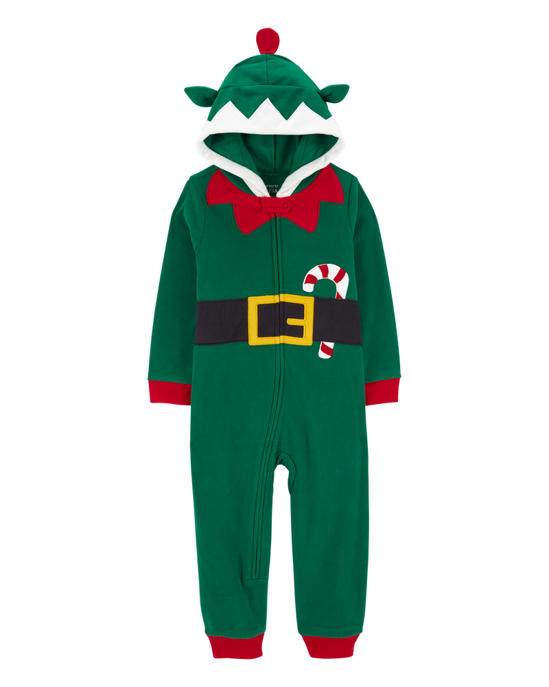 Green Toddler 1 Piece Elf Fleece Pyjamas Carter s Oshkosh Canada