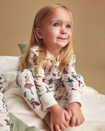 Tout-petit - Pyjama 2 pi&egrave;ces en coton biologique &agrave; motif Casse-noisette, 