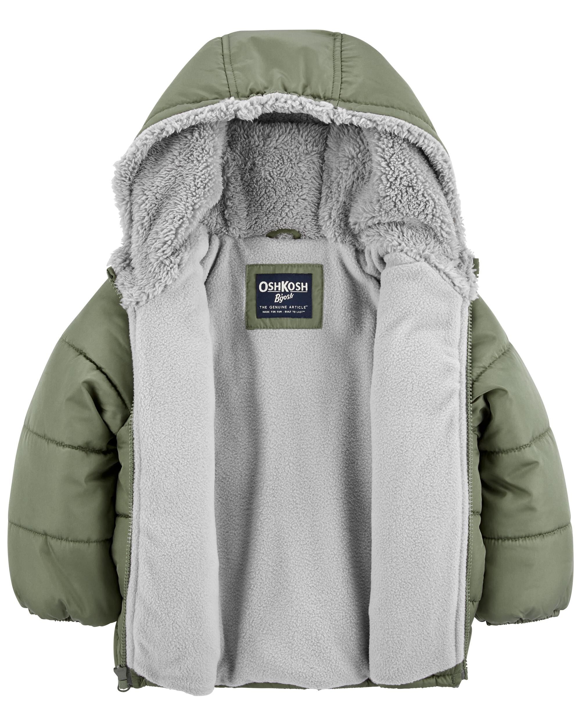 Fleece Lined Puffer Jacket