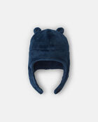 Gar&ccedil;ons - Ensemble tuque et mitaines en velboa Kombi - Bleu marine, image 2 sur 2 diapositives