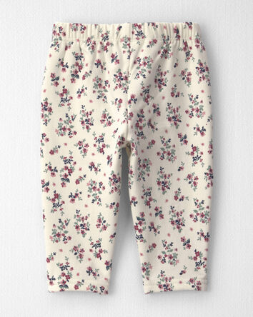 B&eacute;b&eacute; fille - Emballage 2 pantalons en molleton recycl&eacute; faits avec du coton biologique, 