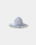 B&eacute;b&eacute; fille - Chapeau de soleil festonn&eacute; Winnie l&rsquo;Ourson de Disney&reg; - Bleu, image 3 sur 4 diapositives