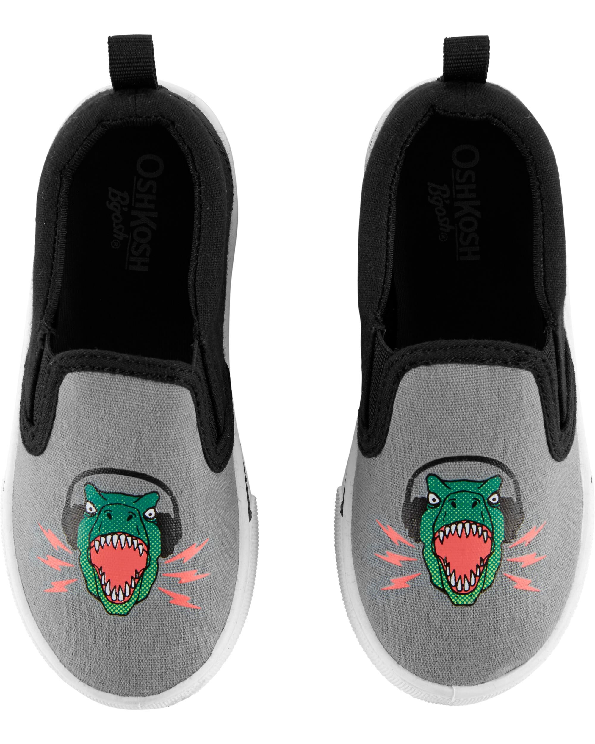 dinosaur slip on shoes