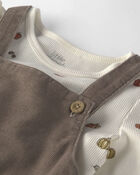 Toddler Girl 2-Piece Organic Cotton Corduroy Jumper Set, image 4 of 6 slides