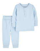 Bébé Ensemble 2 pièces PurelySoft - Bleu, image 1 sur 5 diapositives