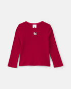 Toute-petite fille &ndash; Haut manches longues &agrave; motif c&oelig;ur Hello Kitty&reg; &ndash; Rouge, image 1 sur 2 diapositives