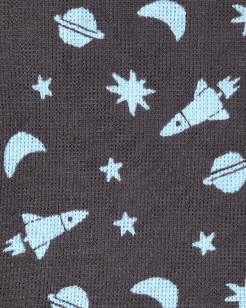 Toddler 2-Piece Space Thermal Pyjamas, image 2 of 3 slides