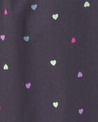 Toddler Girl Heart Twill Pull-On Pants - Black, image 3 of 4 slides