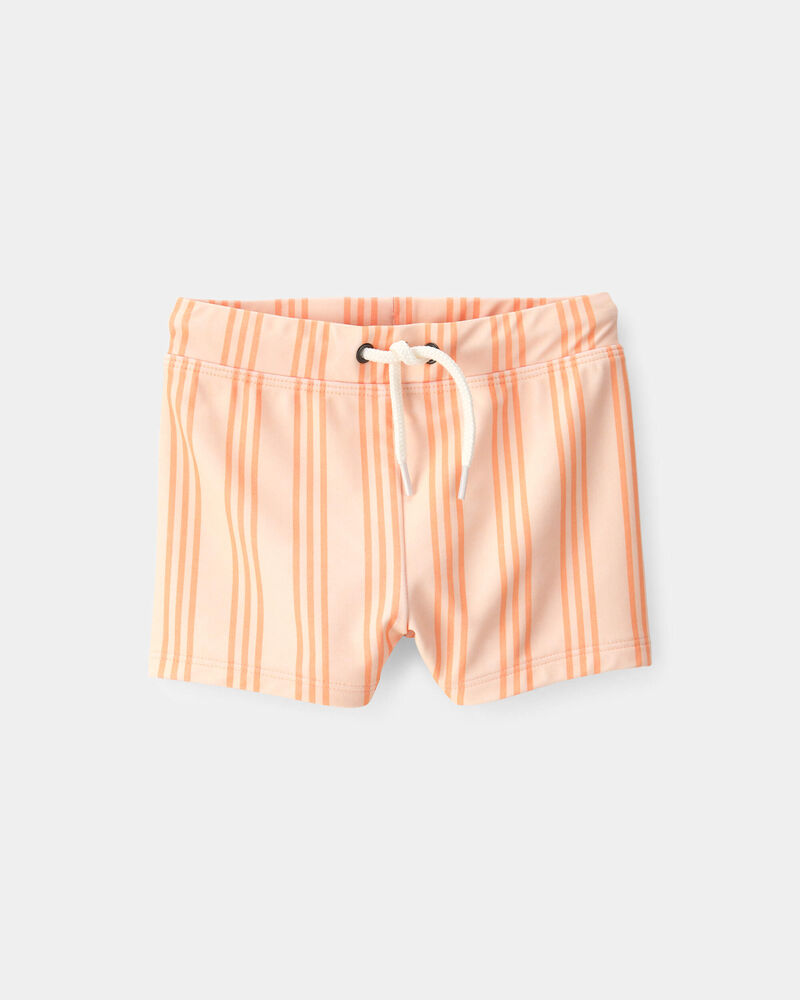 Baby Boy 2-Piece Long-Sleeve Rashguard Swimsuit Set - Orange, image 3 of 5 slides