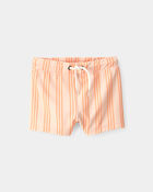 Baby Boy 2-Piece Long-Sleeve Rashguard Swimsuit Set - Orange, image 3 of 5 slides