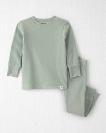 Baby 2-Piece Long-Sleeve Pyjama Set in Green, 
