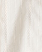 Toddler Girl Cotton Long-Sleeve Button-Down - White, image 3 of 4 slides