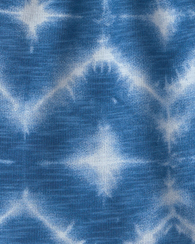 Gar&ccedil;ons - Short en jersey bouclette &agrave; motif g&eacute;om&eacute;trique - Bleu, image 3 sur 3 diapositives