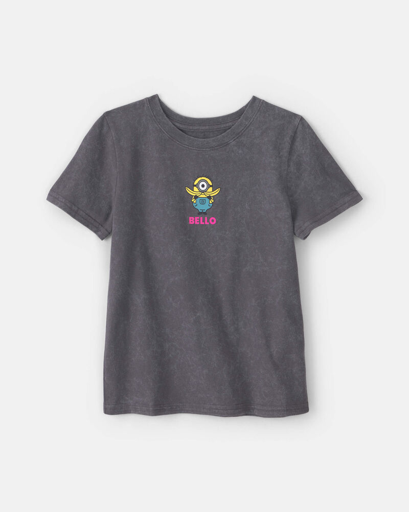 Filles - T-shirt &agrave; imprim&eacute; Minions de D&eacute;testable Moi - Gris, image 1 sur 4 diapositives