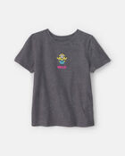 Filles - T-shirt &agrave; imprim&eacute; Minions de D&eacute;testable Moi - Gris, image 1 sur 4 diapositives