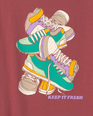 Boys Sneaker Graphic Tee - Red, 