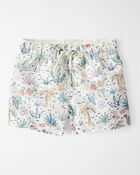 Toddler Boy Recycled Tropical-Print Swim Trunks, image 1 of 3 slides
