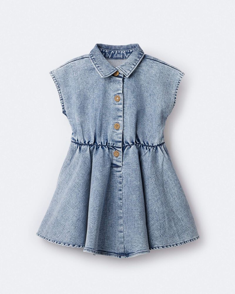 Tout-petit fille - Robe en denim  Avenue TwirlMC - Bleu, image 2 sur 8 diapositives
