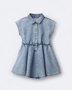 Tout-petit fille - Robe en denim  Avenue TwirlMC - Bleu, image 2 sur 8 diapositives