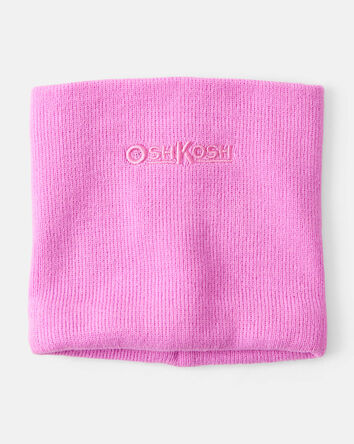 Filles - Cache-cou en tricot &ndash; Rose p&acirc;le, 