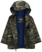 Camo Print Rain Jacket, image 2 of 3 slides