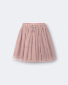 Toddler Girl Avenue Twirl&trade; Midi with Tulle - Mauve, image 2 of 6 slides