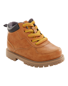 Toddler High Top Faux Leather Boots, image 1 of 6 slides