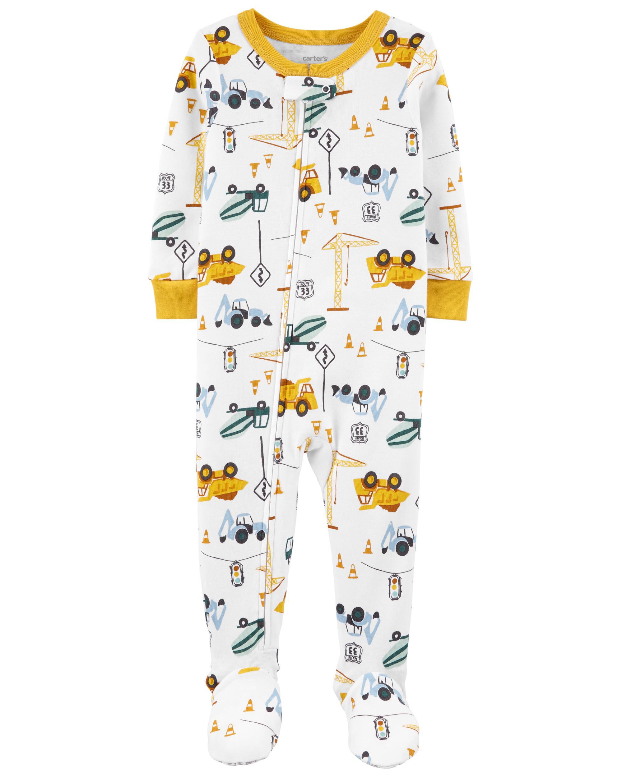 Carters best sale construction pajamas